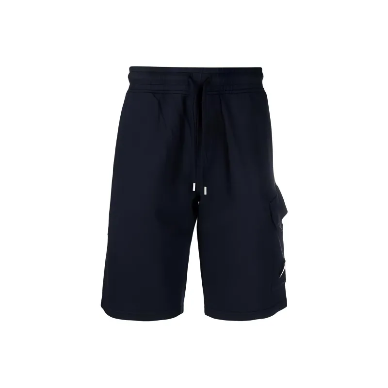 C.P.Company Lens detailed Cotton Track Shorts-0