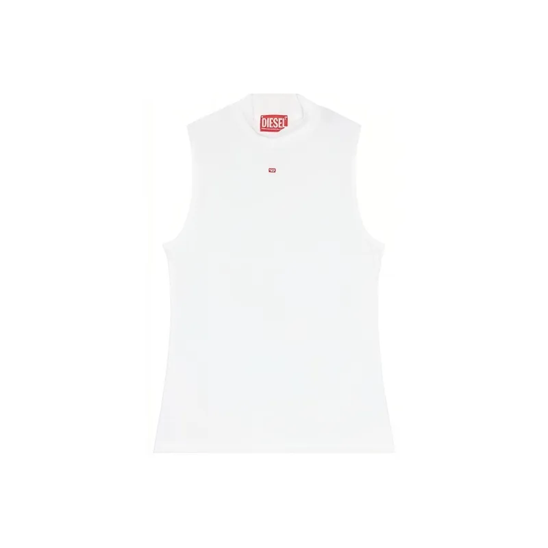 DIESEL Mock Neck Ribbed Tank Top-0