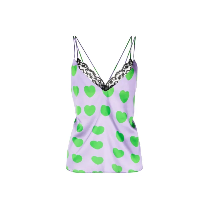 NATASHA ZINKO Heart print Cami Top-0