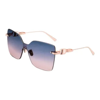 DIOR Metal Square Sunglasses Unisex Rose Gold
