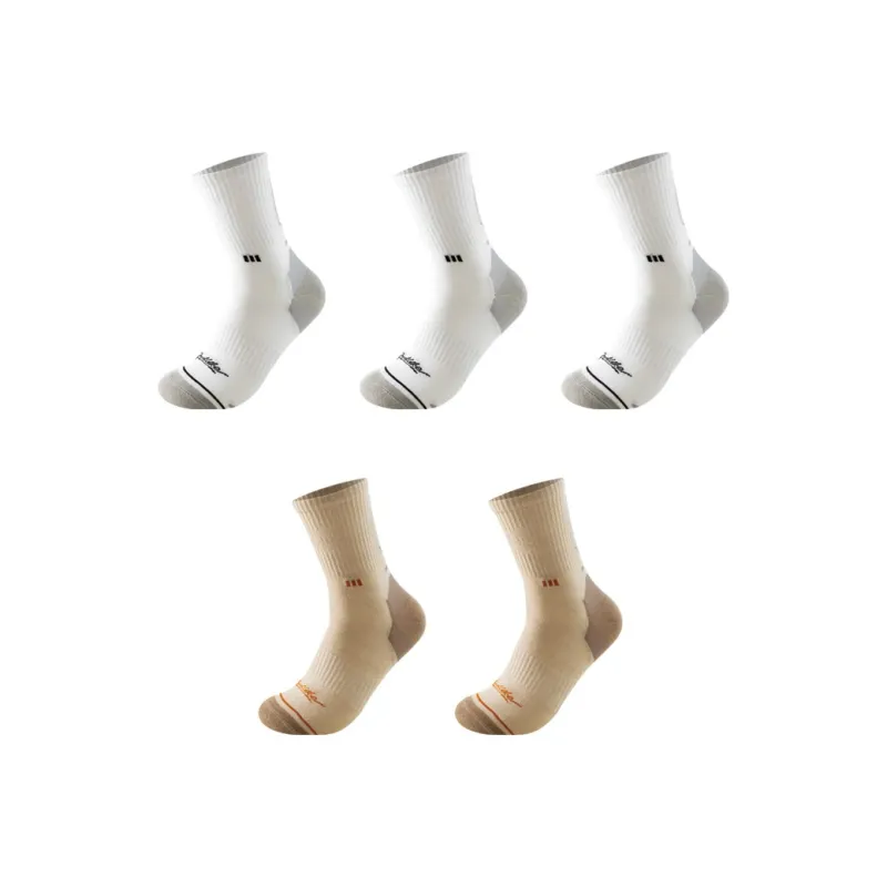 H YXIANG Mid Calf Socks Men's 5 Pack-18
