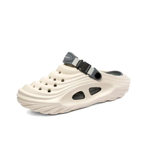 PEAK Pole Hole Shoes Clogs Mens Super Light White Dark Blue