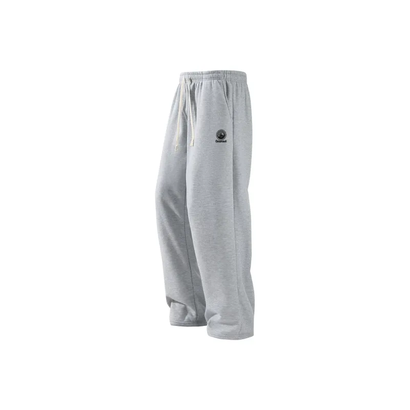 Small Columns Under The Sea Casual Pants Unisex Gray-4