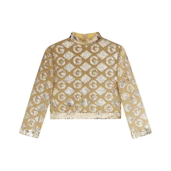 GUCCI Crop Tops Women's Gold