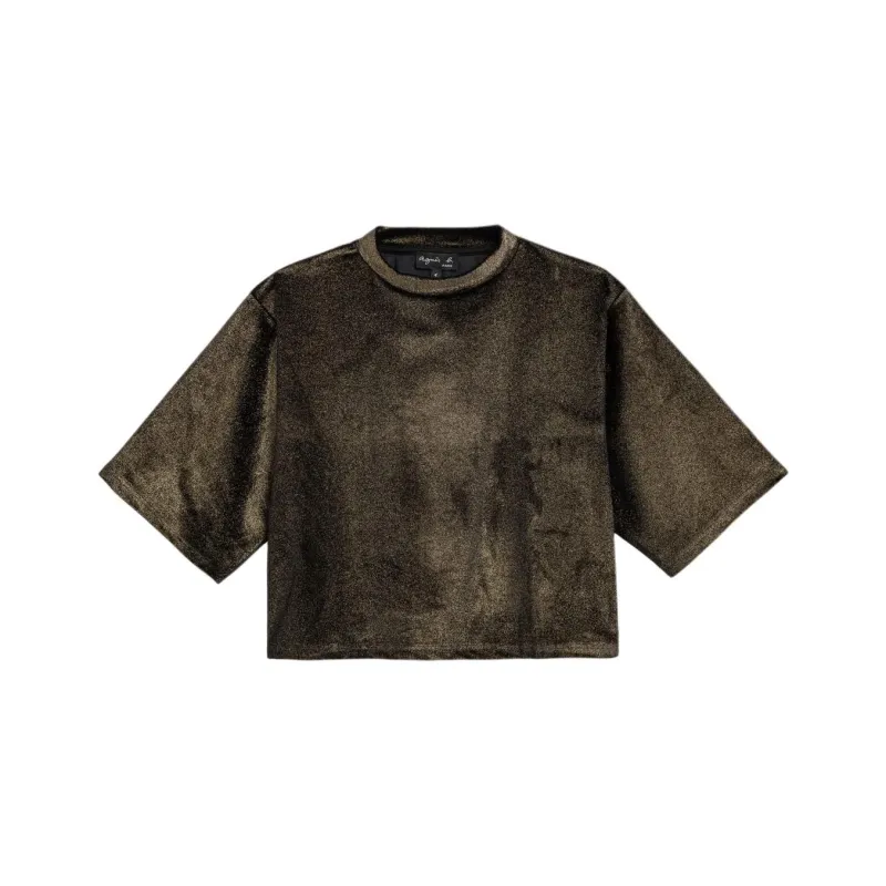 Agnes B. T-Shirt Women's Black/Gold-0