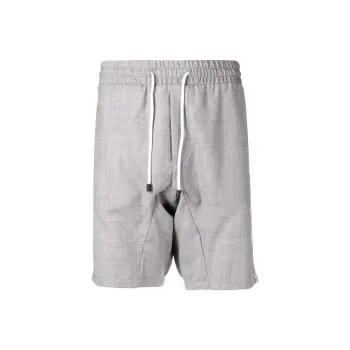 Kiton Drawstring Waist Wool Shorts