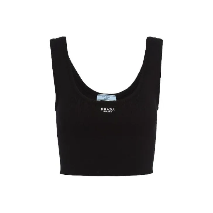 PRADA Tank Tops Women's Black-0