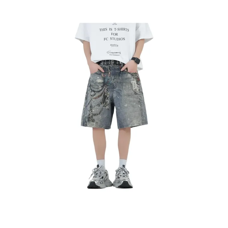 CIZA Denim Shorts Unisex Vintage Blue-0