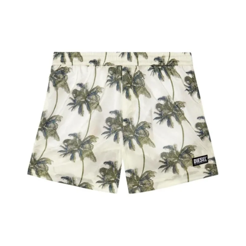 DIESEL Bmbx Rio 41cm Parachute Palm Tree Printed Swim Shorts-0