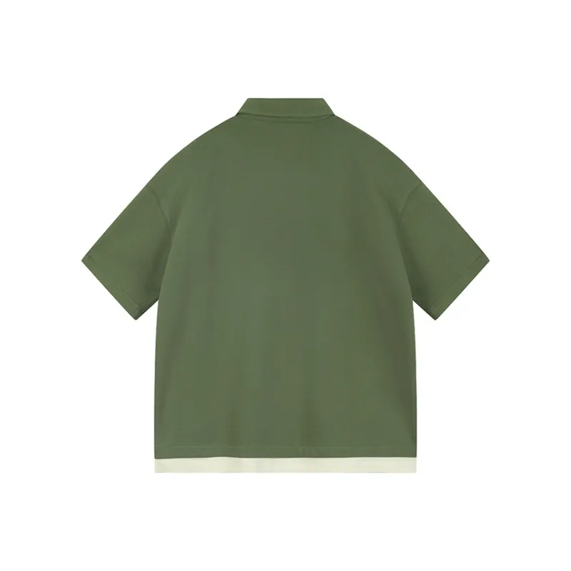 ACTUP Casual Lapel T Shirt Men's-3