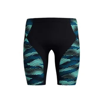Speedo Endurance+MaxCompression Swimming Shorts Men's Black/Blue Green