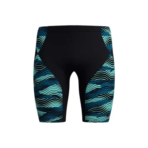Speedo Endurance+MaxCompression Swimming Shorts Men's Black/Blue Green