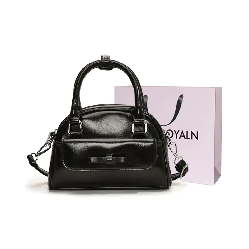 LOUIS ROYALN PU Shoulder Bag Small Size Unisex White/Silver/Black/Red/Yellow-7