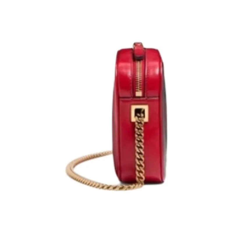 Valentino Sheepskin Fanny Pack, Shoulder Bag Trumpets Women's Red & Black-2