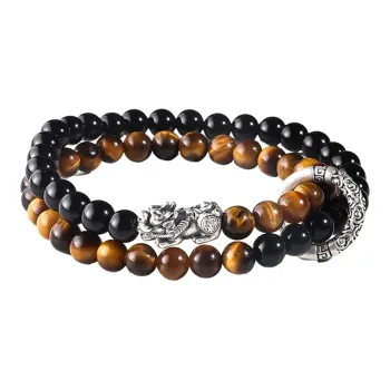 MAGICPOLE Obsidian Bracelets Men's