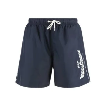 MCM Logo Printed Drawstring Swim Shorts