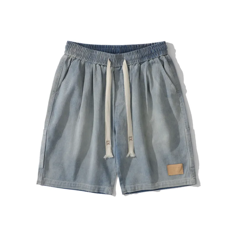 HKRXEC Denim Shorts Unisex-0