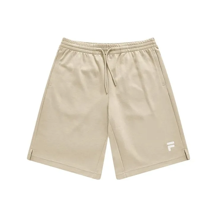 FILA FUSION Casual Shorts Unisex Light Beanpaste Brown-0