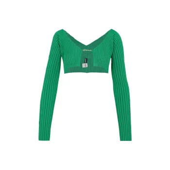 Jacquemus SS22 Slim Fit Knitwear Women's Green