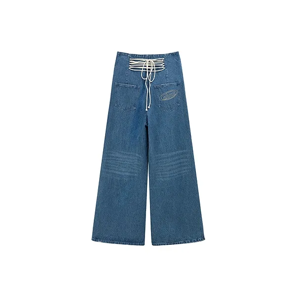 CHUU Jeans Women's Dark Denim Blue-1