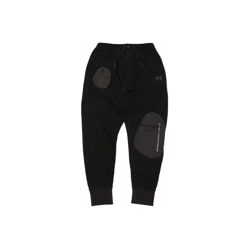 Adidas Y 3 Wool Jersey Cuffed Pants-0