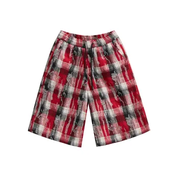JHYQ Casual Shorts Unisex Red
