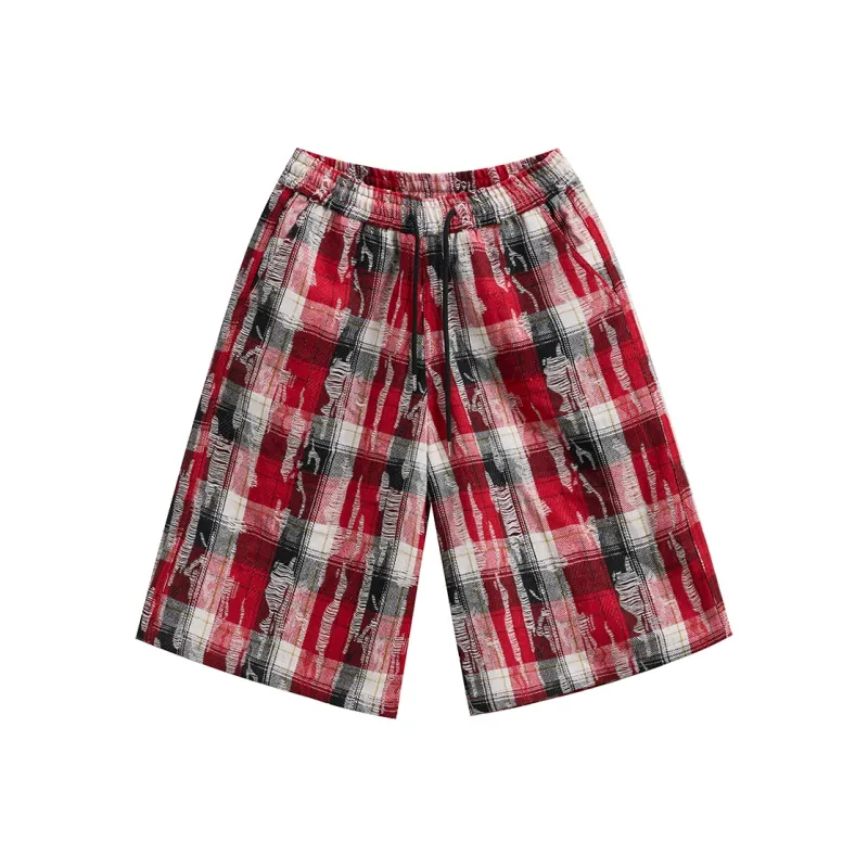 JHYQ Casual Shorts Unisex Red-0