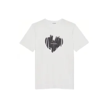 SAINT LAURENT Logo Printed Crewneck T Shirt