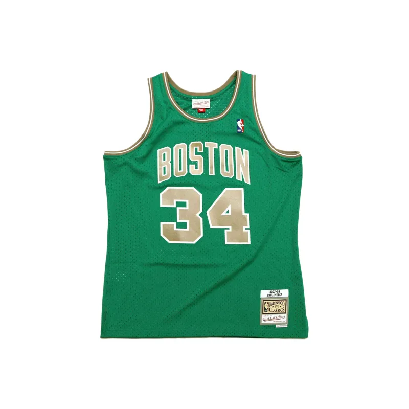 Mitchell & Ness x NBA SWINGMAN Fan Edition St. Patrick's Paul Pierce Basketball Jersey Unisex Green-0