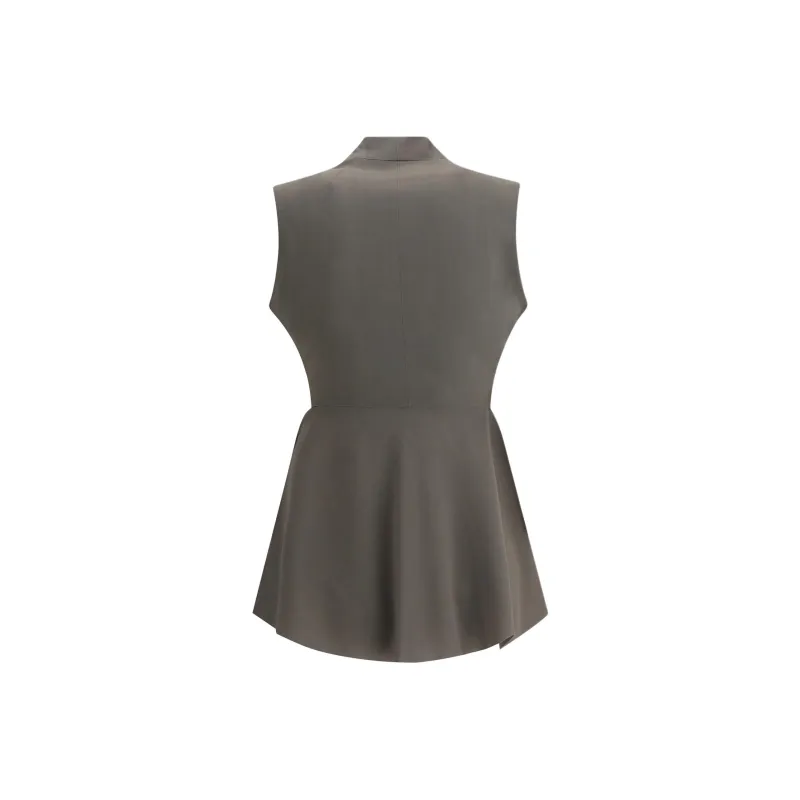 RICK OWENS/RO Vest Women's Gray-1
