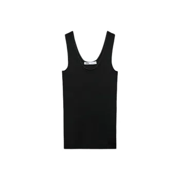 ZARA Tank Tops Women's Black