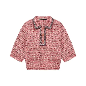 Maje Crop Tops Women's Red