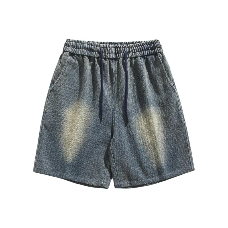 FAVEPOP Denim Shorts Unisex Blue-0