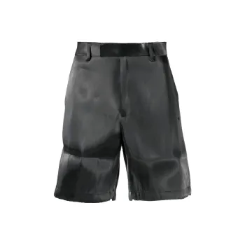 HELIOT EMIL Liquid Metal Bermuda Shorts