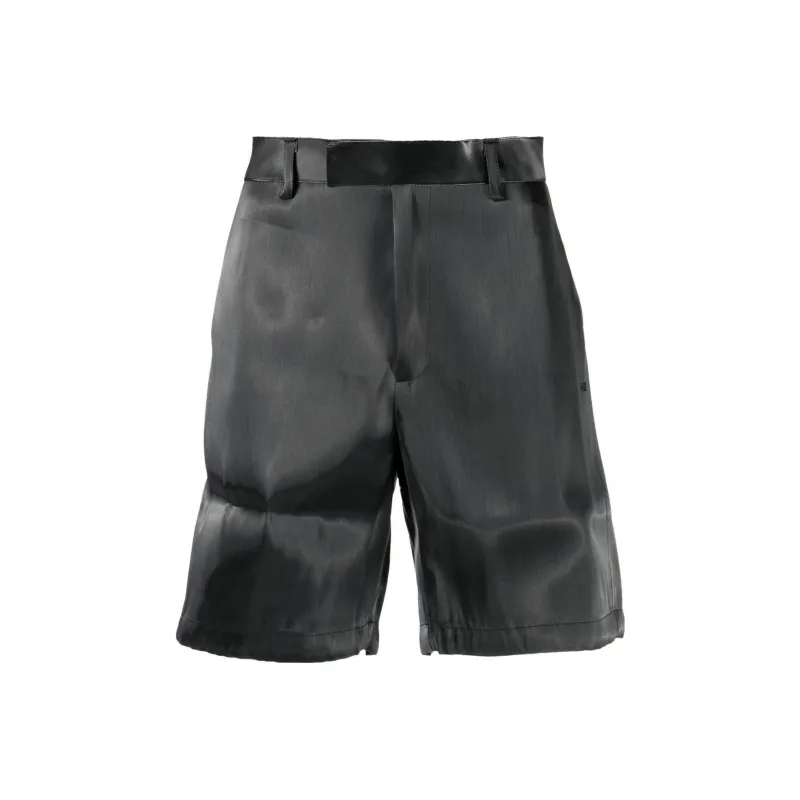 HELIOT EMIL Liquid Metal Bermuda Shorts-0