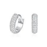 925 Sterling Silver 18K White Gold-Plated (1 Pair)