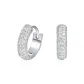925 Sterling Silver 18K White Gold-Plated (1 Pair)