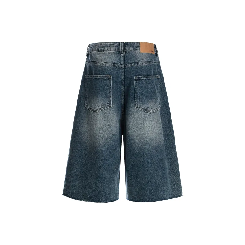 GBXM Denim Shorts Unisex Vintage Blue-2