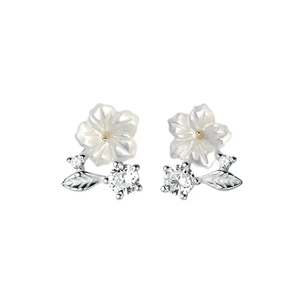 QUIET LOVE S925 Silver Stud Earrings Women's-0