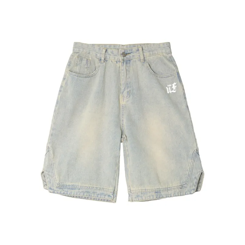 UF9193 Denim Shorts Men-2