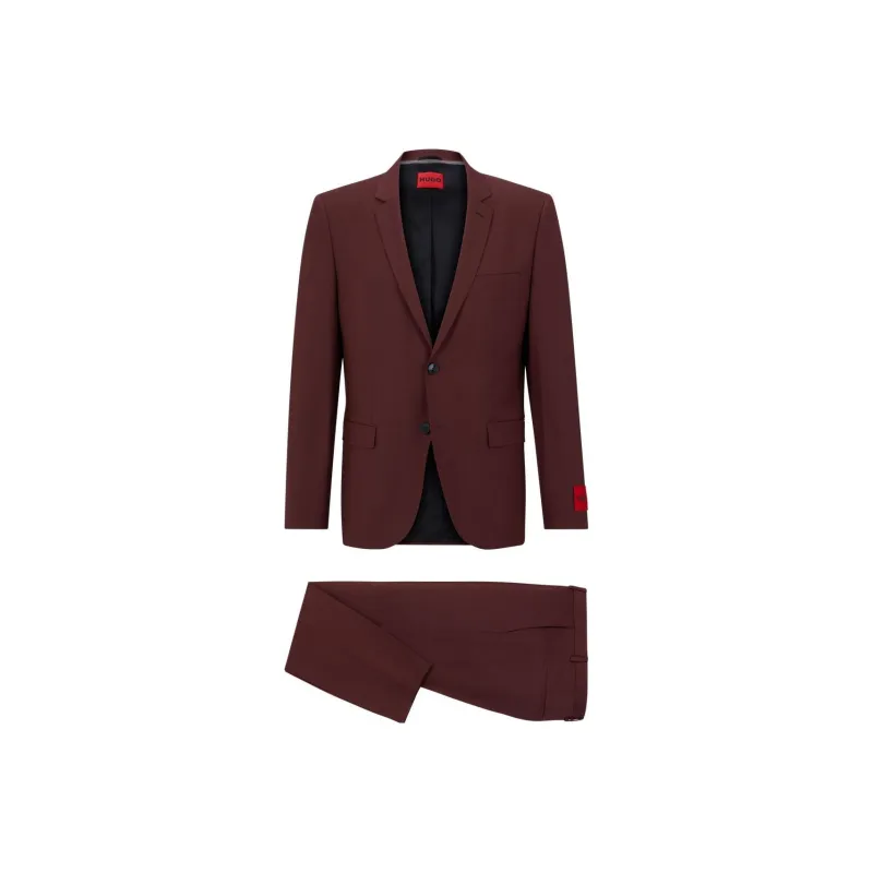 HUGO BOSS FW22 Business Suit Men's Dark Brown-0