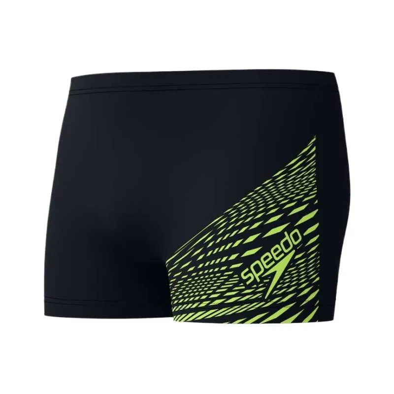 Speedo Swimming Shorts Men's Black Yellow-2