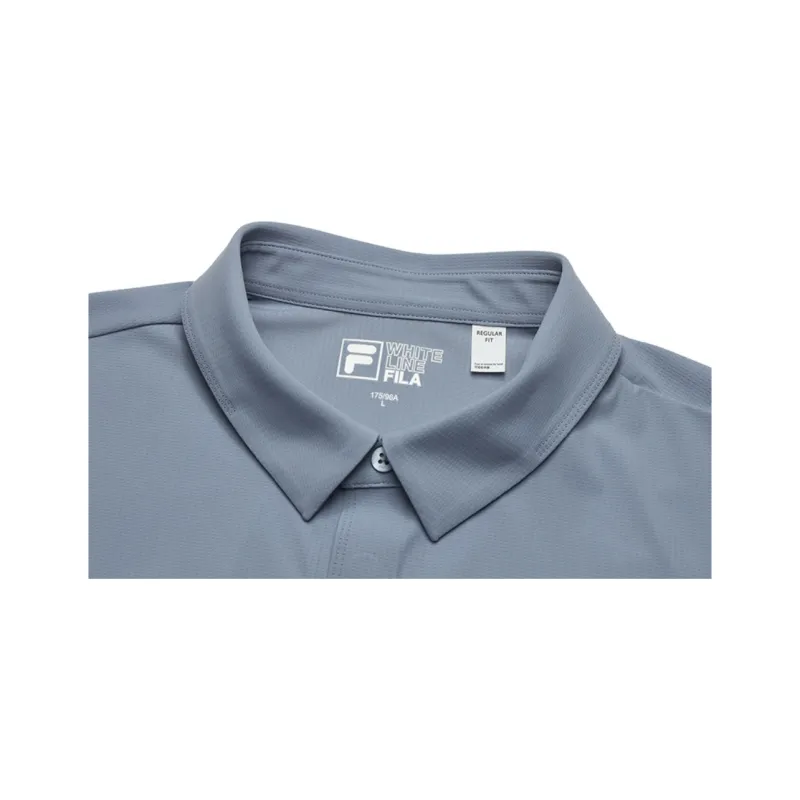FILA Polo Shirt Men's Polar Ice Blue-3