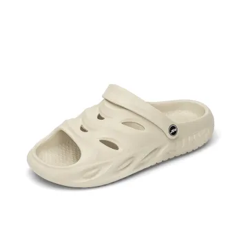 JEANSWEST Beach Sandals Men Black/White/Beige/Neon Green