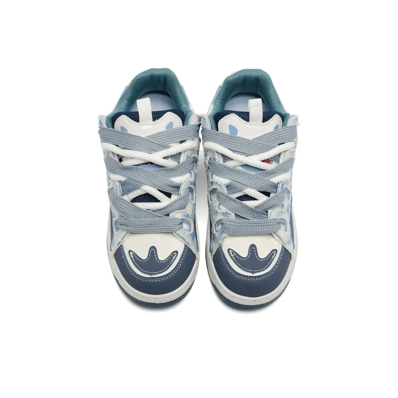 Anime Story Slip Resistant, Abrasion Resistant, Lightweight, Breathable Low Top Skateboard Shoes Women's-18