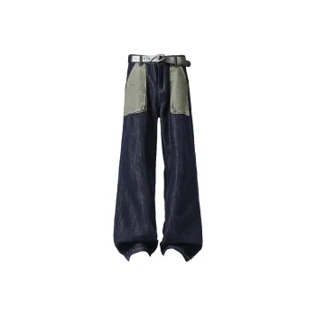 SUNSETMONENT Jeans Unisex Original Denim Blue