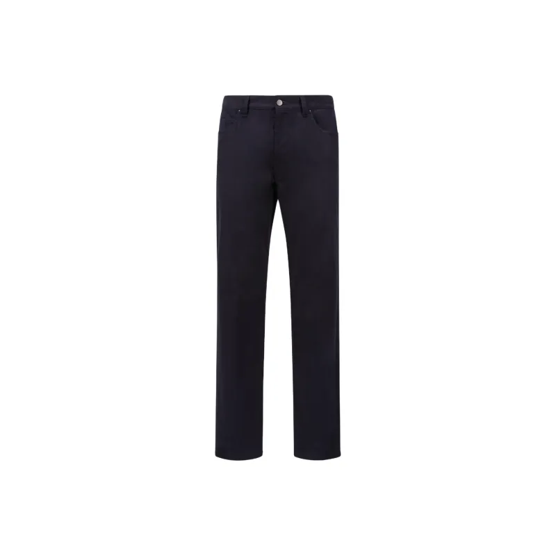 Moncler Logo Patch Straight Leg Trousers-0