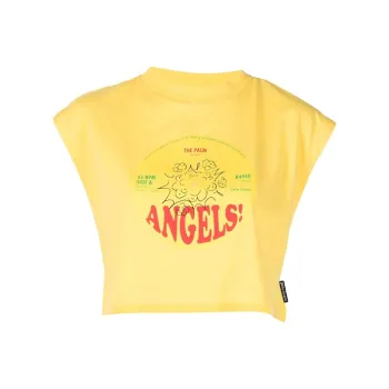 PALM ANGELS Crop Tops Women's Yellow