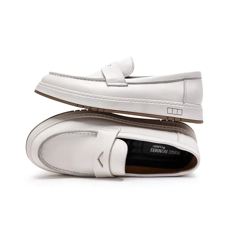 Voguhomme Loafers Men White-1