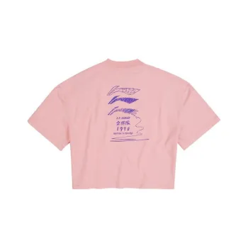 LINING Sports Fashion Collection Crop Tops Women's Pink